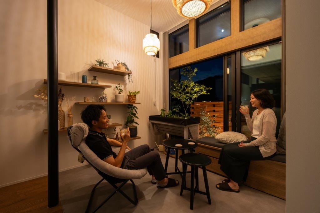 ジューケン 【土地面積約42坪】変形地の苦手をくの字で解消。陽射したっぷりなガーデンスペースのある家の建築実例画像9