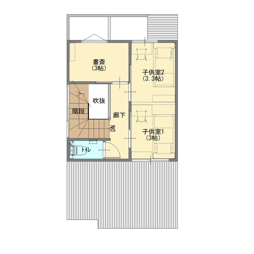 ジューケン 【狭小３階建】密集地のビハインドを逆手に考えてみる ／ 外部空間を味方につけたジャパンディスタイルの家の間取り図null