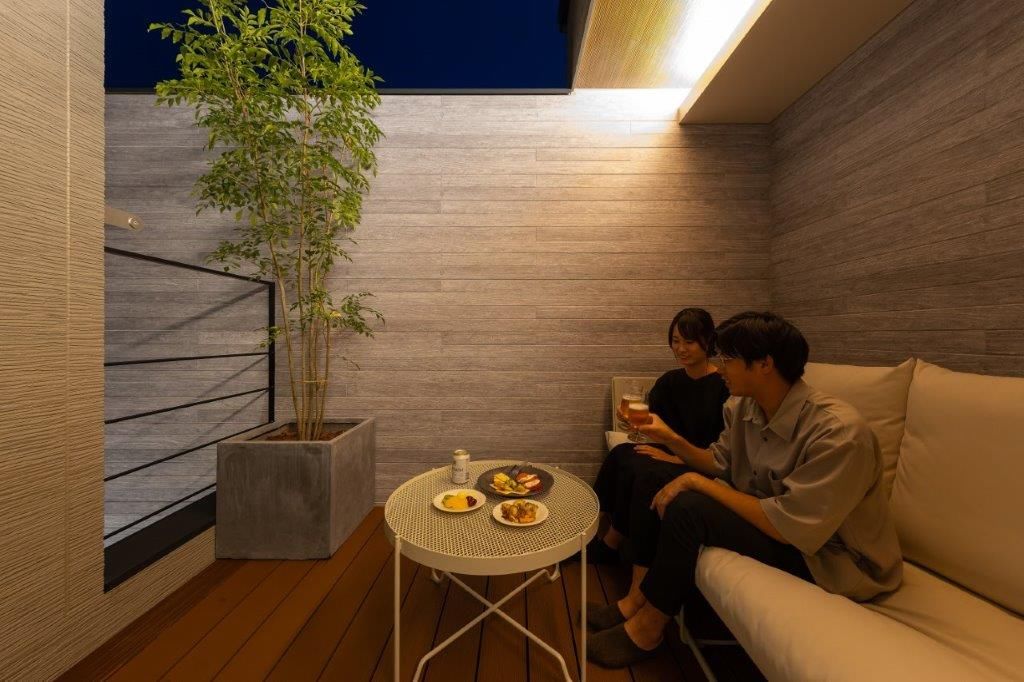 ジューケン 【狭小３階建】密集地のビハインドを逆手に考えてみる ／ 外部空間を味方につけたジャパンディスタイルの家の建築実例画像6