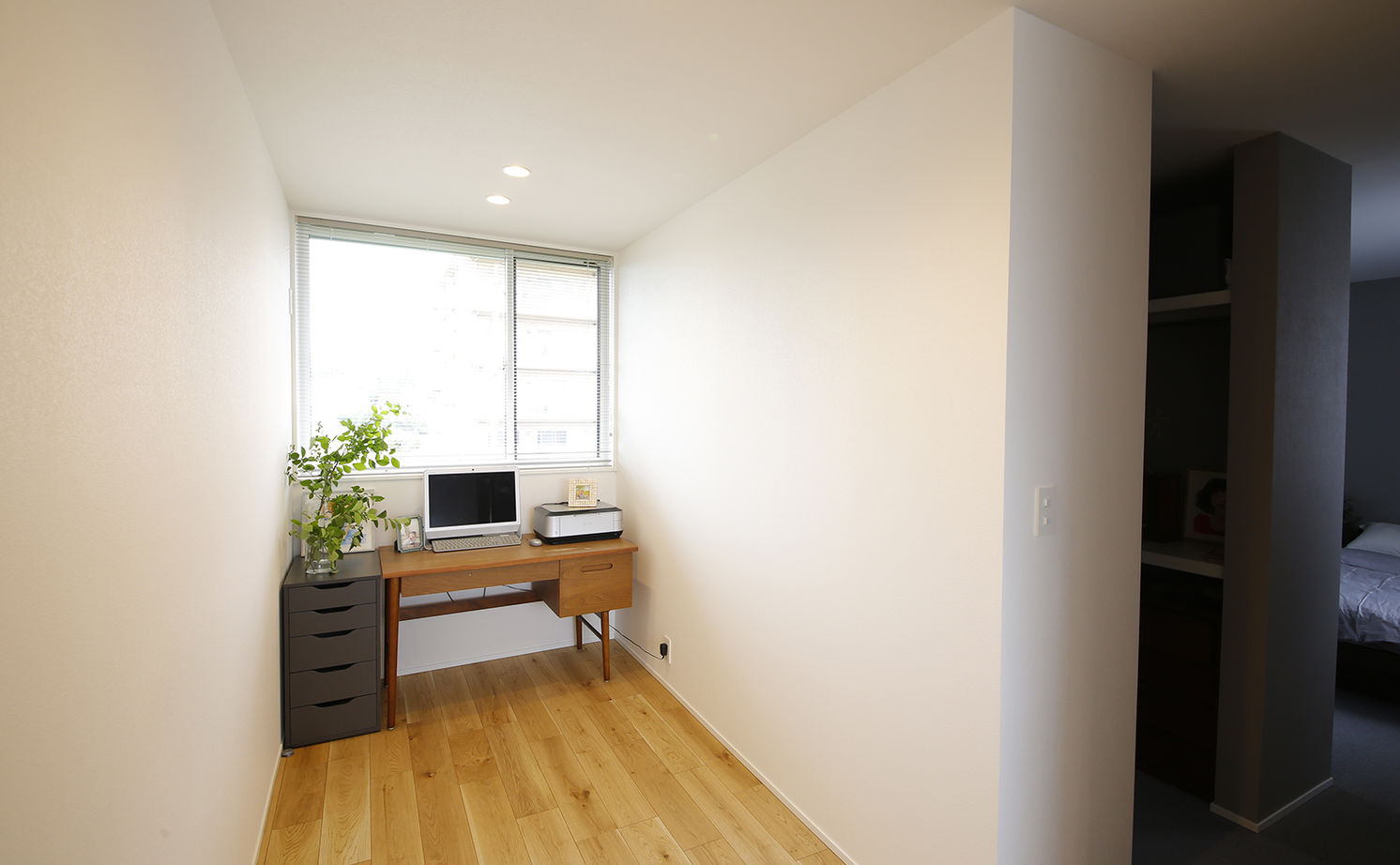 住空間設計Labo 【3000万円台・間取り図・豊中市】デザインも家事ラクも叶える。借景を活かす、光と緑を感じる中庭のある家の建築実例画像17