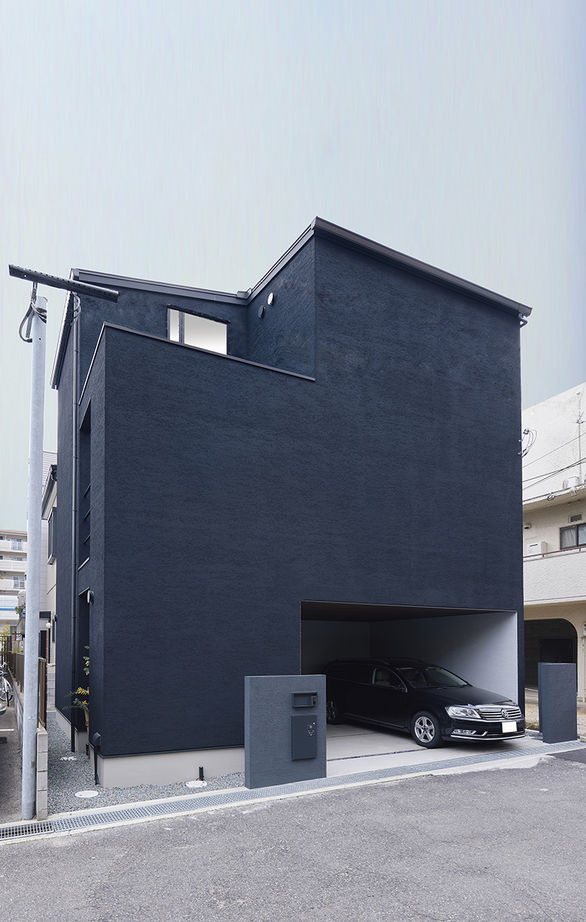 住空間設計Labo 【狭小21坪・2000万円台・間取り・神戸市東灘区】開放感のあるアウトドアリビングの3階建て住宅。の建築実例画像2