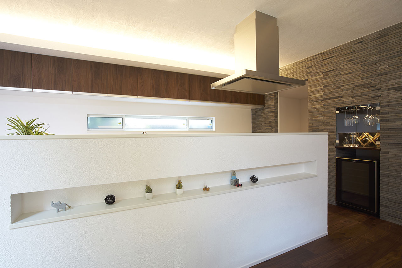 住空間設計Labo 【3000万円台・間取り図・明石市】子どもの遊び場、おうちワインバー…、昼も夜も毎日使える中庭のある家の建築実例画像6