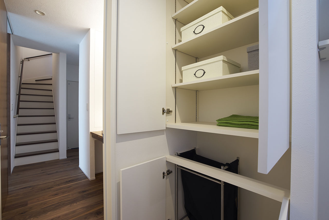 住空間設計Labo 【3000万円台・間取り図・明石市】子どもの遊び場、おうちワインバー…、昼も夜も毎日使える中庭のある家の建築実例画像8