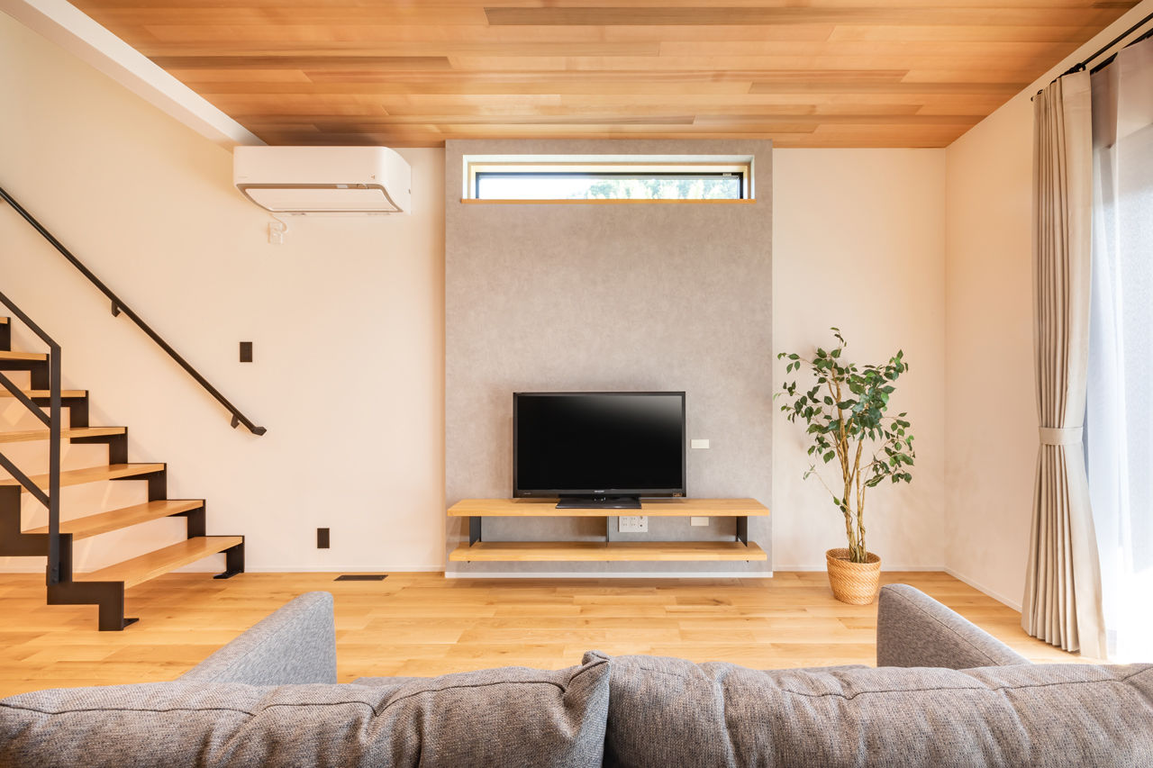 華建築 【2000万円台後半|36坪|平屋＋α|間取り図有】勾配天井で開放感を生み出した、回遊動線の快適な家の建築実例画像5