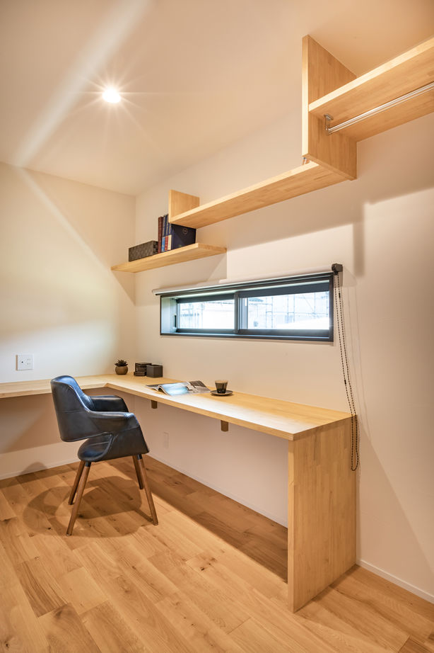 華建築 【2000万円台後半|36坪|平屋＋α|間取り図有】勾配天井で開放感を生み出した、回遊動線の快適な家の建築実例画像8