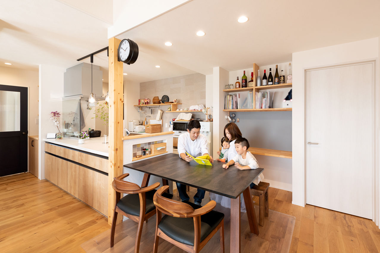 華建築 【2000万円台後半|37坪|平屋＋α|間取り図有】全ての家事を効率的に！共働き夫婦が動線にこだわり建てた家の建築実例画像2