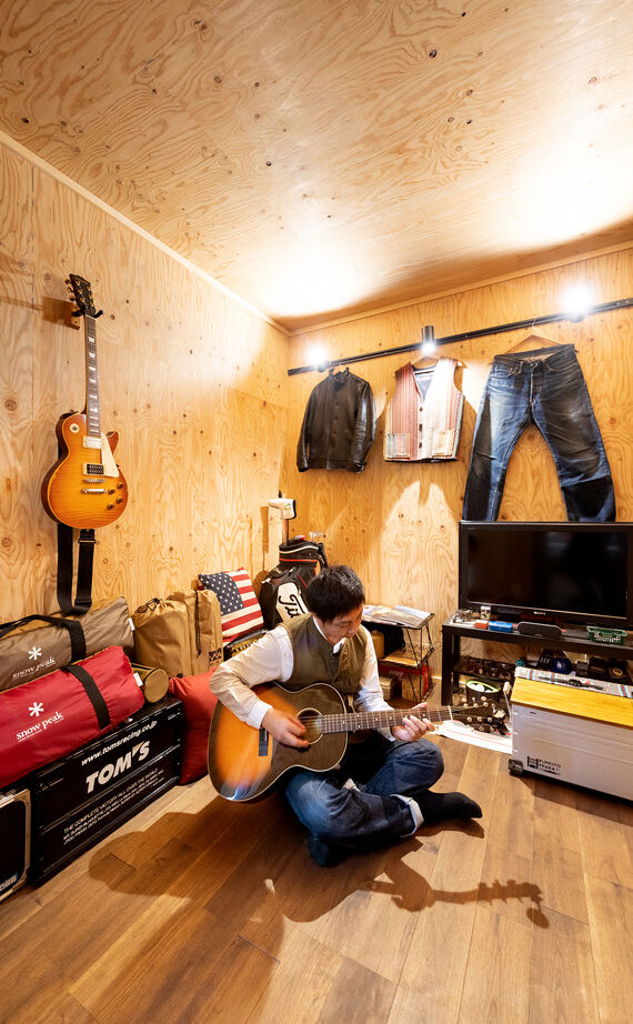 華建築 【3000万円台前半|37坪|平屋＋α|間取り図有】主寝室を１階にして快適生活を叶えたモダンデザインの家の建築実例画像13