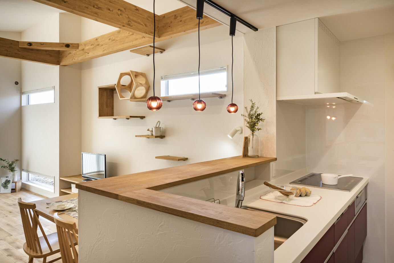 華建築 【2000万円台前半|20坪|平屋|間取り図有】20代夫婦の要望を隅々まで反映。猫と快適に暮らすコンパクト平屋の建築実例画像4