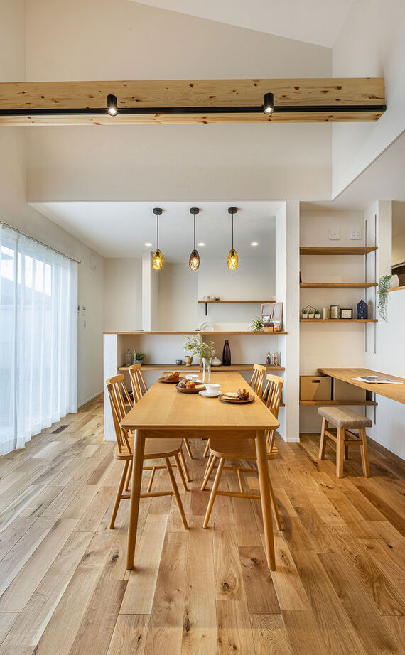 華建築 【2000万円台後半|25坪|平屋|間取り図有】趣味の陶芸作品を飾って楽しむ。回転扉のある遊び心満載の平屋の建築実例画像5