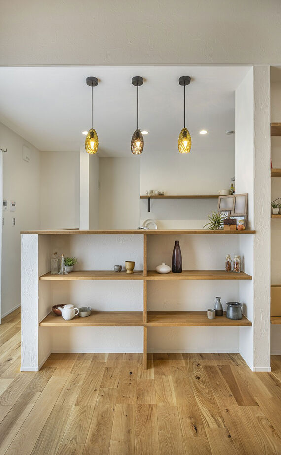 華建築 【2000万円台後半|25坪|平屋|間取り図有】趣味の陶芸作品を飾って楽しむ。回転扉のある遊び心満載の平屋の建築実例画像7