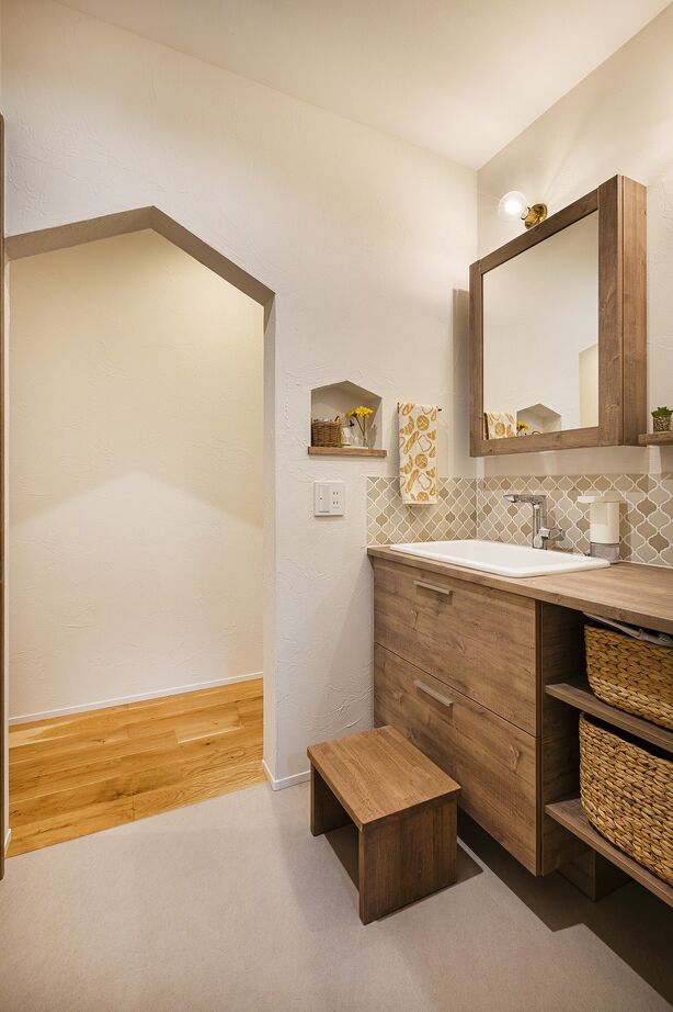 華建築 【2000万円台後半|30坪|平屋＋α】ミリ単位で作ったアイデア満載の造作収納で快適を叶えた家の建築実例画像3