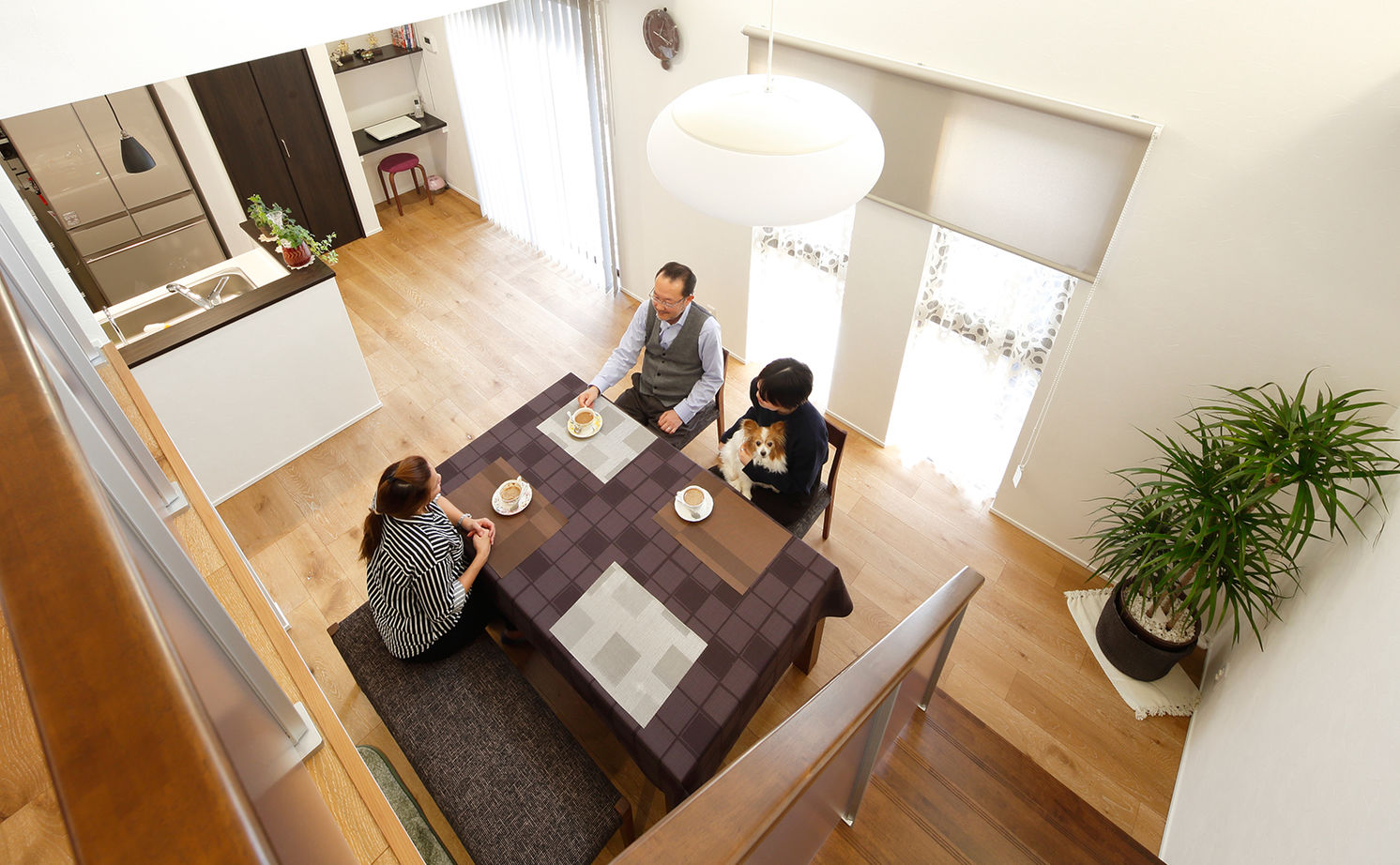 アッシュホーム 【愛知県/2000万円台/39.7坪/間取り図】将来を見据え4層構造＋大収納のある二世帯住宅を長期優良住宅性能での建築実例画像