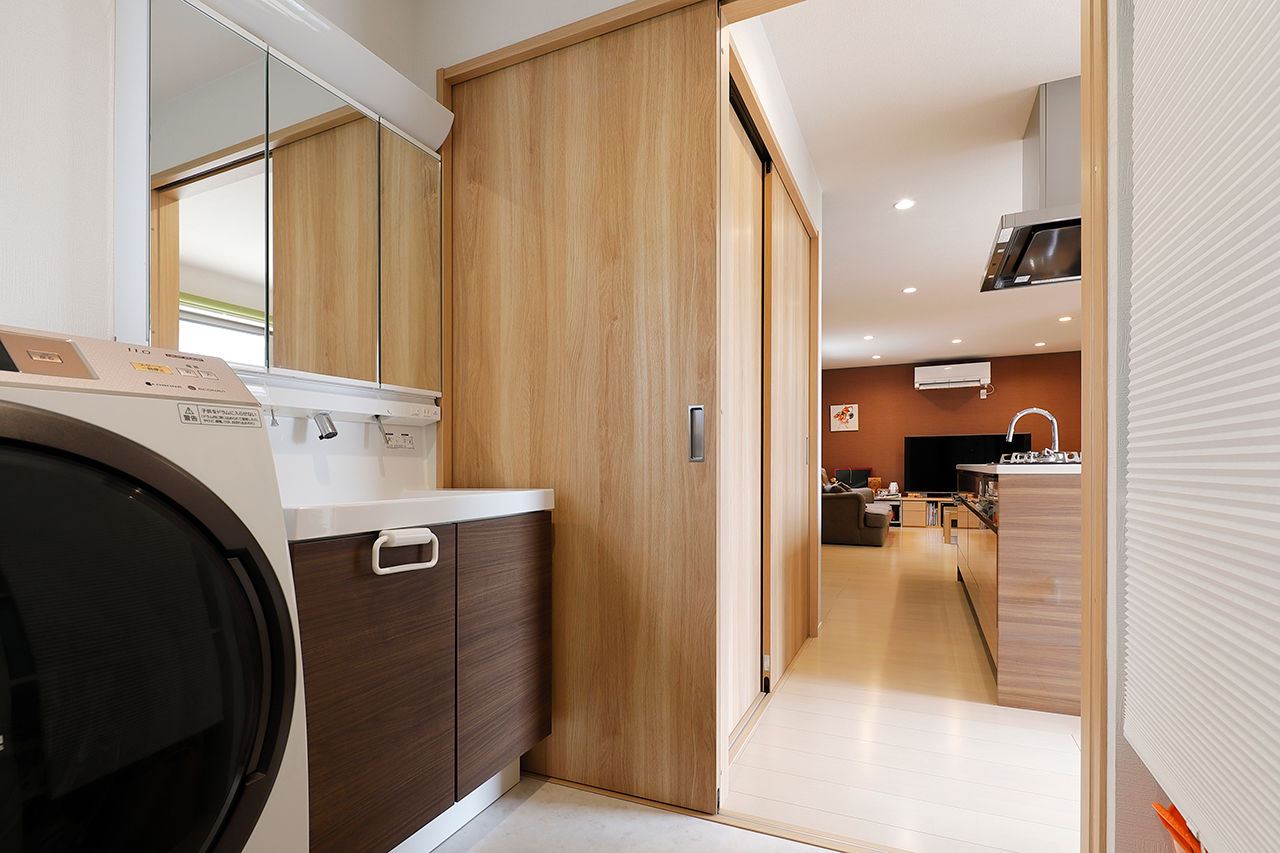 アッシュホーム 【愛知県/1740万円/間取り図】家中から中庭を望める、日本家屋の暮らしを叶える広い土間ありきの平屋実例の建築実例画像5