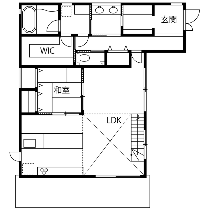 アートハウス 【2535万円・間取り図あり】ワンランク上のホテルライクでラグジュアリーな空間の間取り図（5LDK）1階