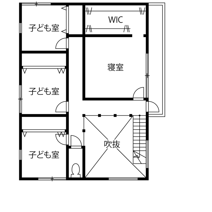 アートハウス 【2535万円・間取り図あり】ワンランク上のホテルライクでラグジュアリーな空間の間取り図（5LDK）2階