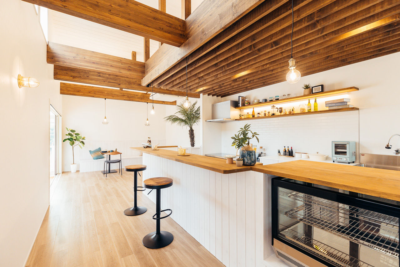 アートハウス 【1990万円・間取り図あり】リゾート感あふれるお洒落な店舗付住宅の建築実例画像6