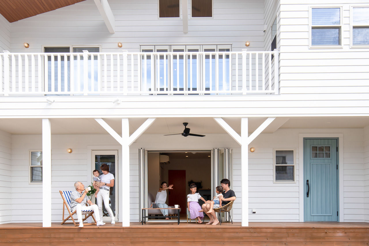 アートハウス 【大阪/4312万円/間取り図あり】カバードポーチが家族をつなぐ二世帯住宅の建築実例画像3