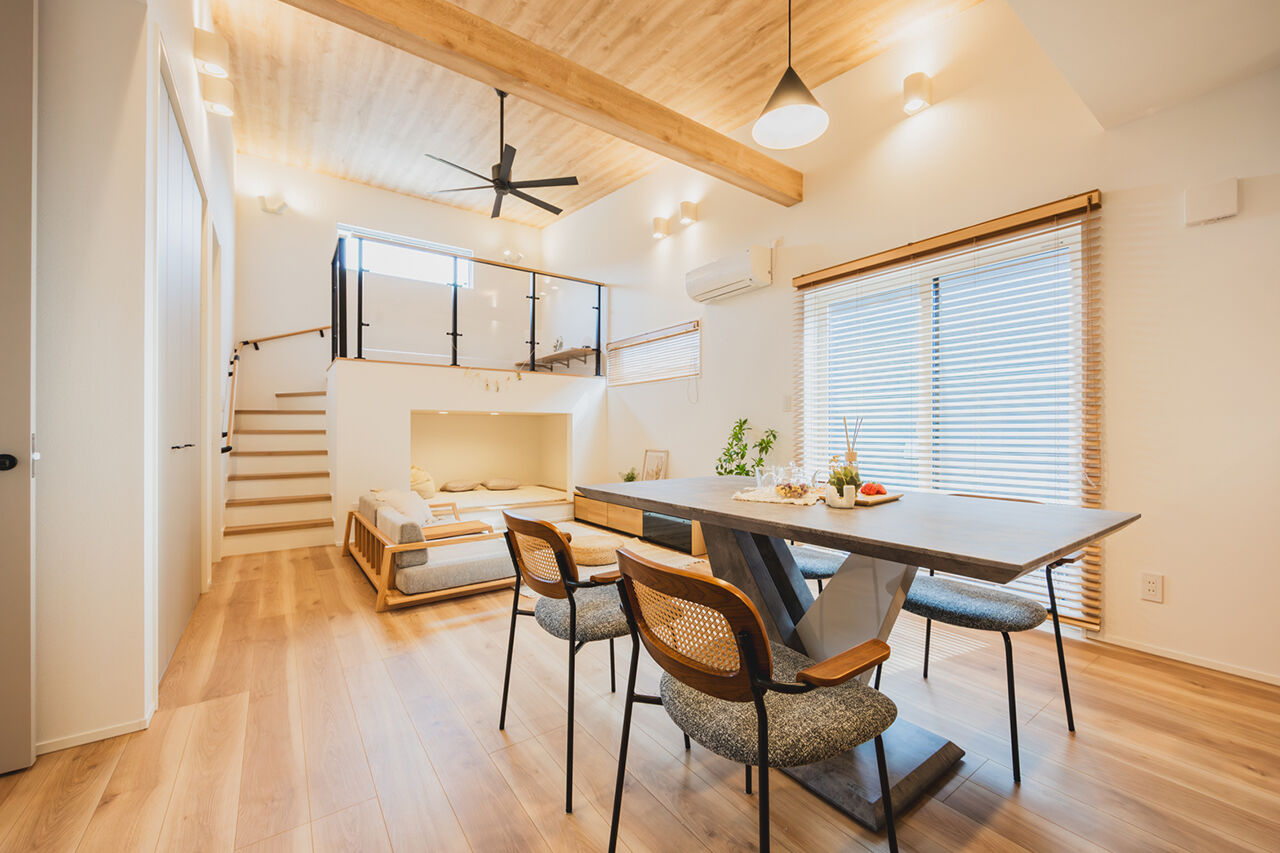 永代ハウス長崎 【平屋/スキップフロア/ヌック】家族がそれぞれ、自分のポジションでくつろげる平屋の建築実例画像2