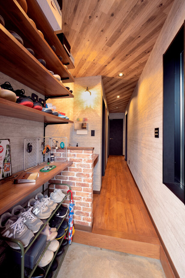 ワクワクプロジェクト／三光ホーム 【3000万円台/間取り/土地探しサポート】ガレージのような趣味スペース付きのブルックリンスタイルの家の建築実例画像7