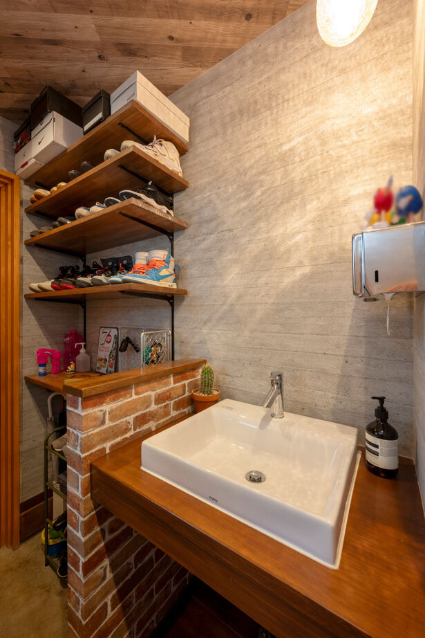 ワクワクプロジェクト／三光ホーム 【3000万円台/間取り/土地探しサポート】ガレージのような趣味スペース付きのブルックリンスタイルの家の建築実例画像8