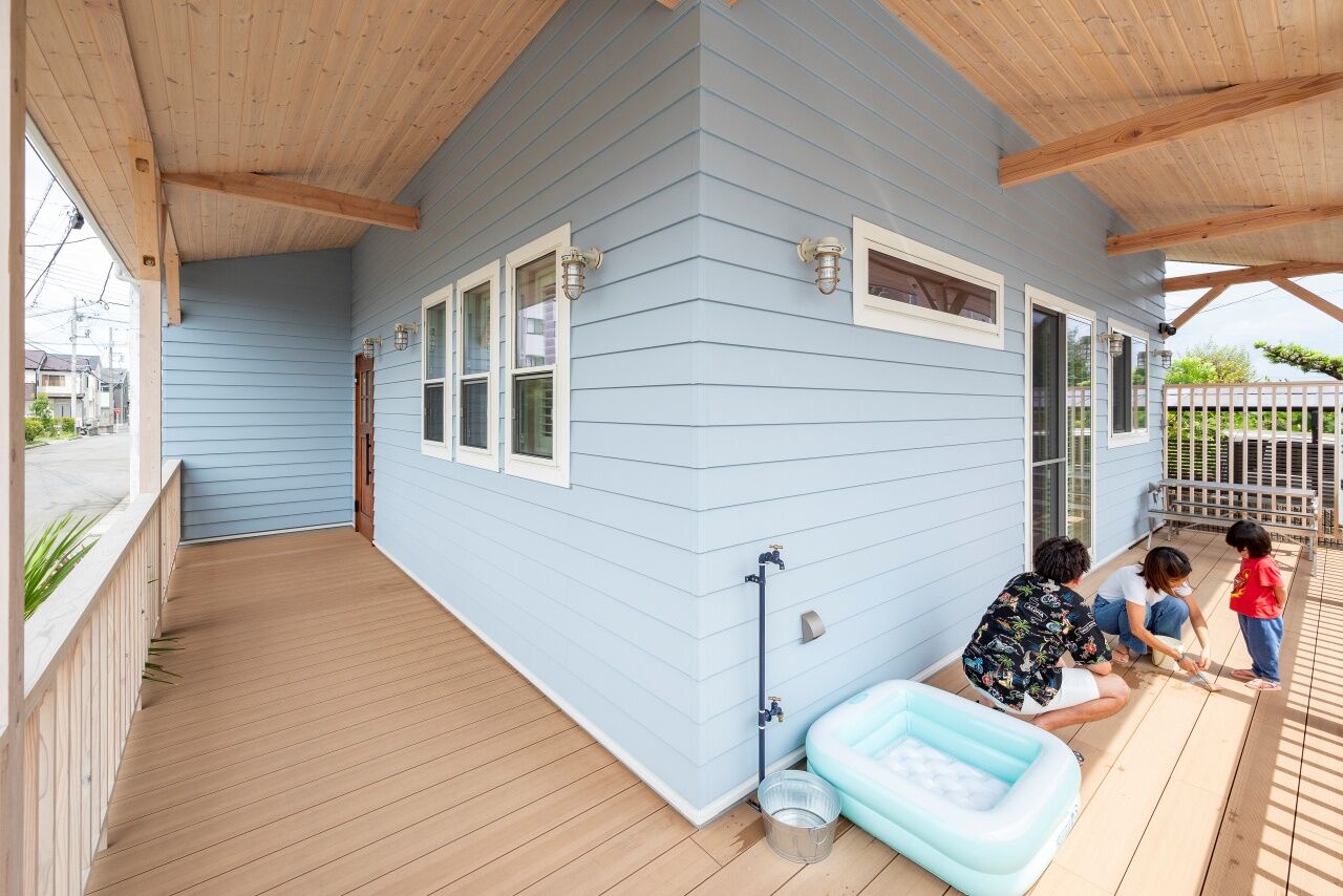 ワクワクプロジェクト／三光ホーム 【土地探しサポート/間取】ビルトインガレージ付きのアメリカンハウスを実現。イメージ通りの家に満足の建築実例画像4