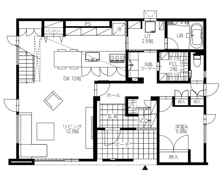 ファインホーム 抜群の提案力と、要望に寄り添う対応力が実現した理想のホテルライク。性能にも大満足の間取り図（4LDK＋書斎）1階
