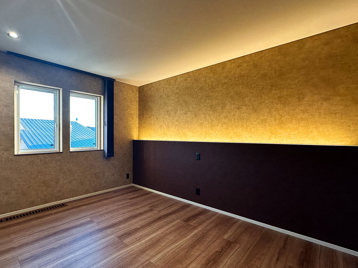 ファインホーム 【スキップフロア｜半地下｜書斎｜吹き抜け｜1.5階リビング】遊び心と機能美にこだわった、4層構造の住まいの建築実例画像7