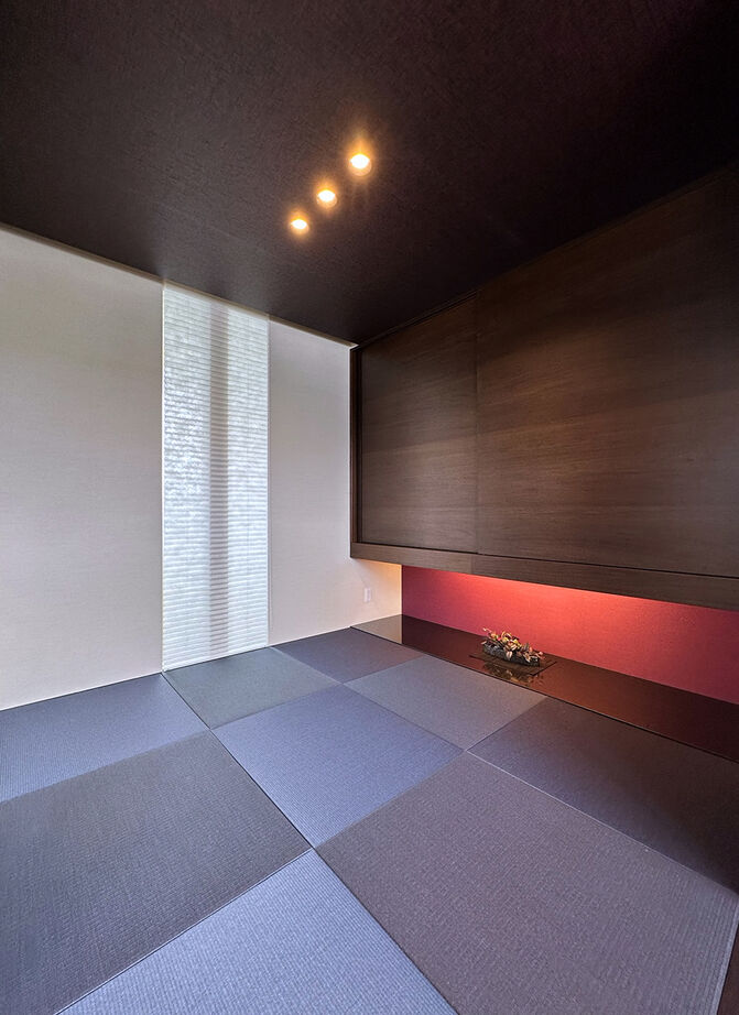 ファインホーム 【ビルトインガレージ｜オリジナルキッチン｜吹き抜け｜中庭】素材も性能もこだわり抜いた、上質な住まいの建築実例画像6