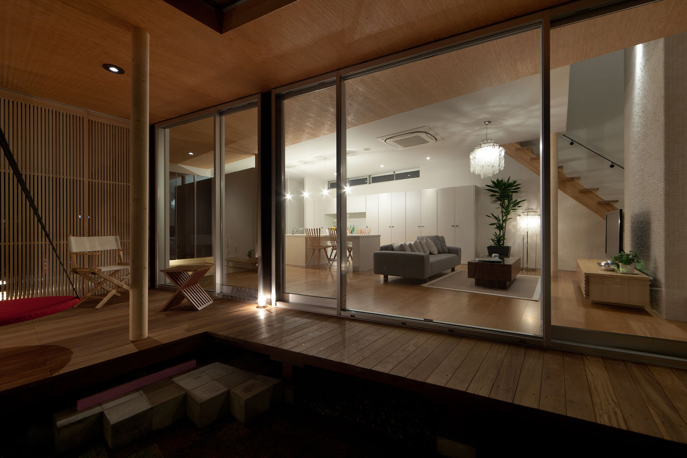 KADeL 【3000万円台/奈良県/間取り図有】「とおり庭の家」　自然と共存　遊びと寛ぎが融合したリゾートのような家の建築実例画像3