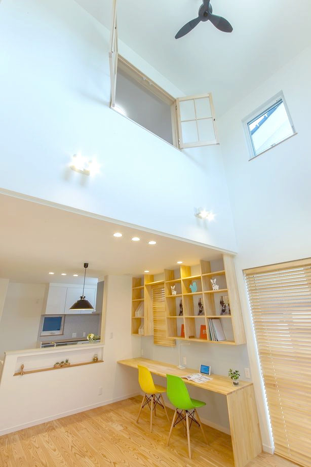 山田建築店 高気密・高断熱にこだわった、木の温もりに包まれるダイナミックなキューブハウスの建築実例画像3