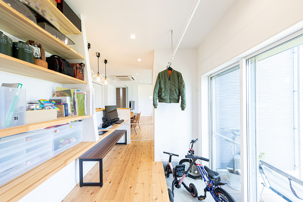 紀州国土建設 【和歌山県/2000万円台/平屋/間取り図有】外部収納と土間が活きる平屋の暮らしの建築実例画像6