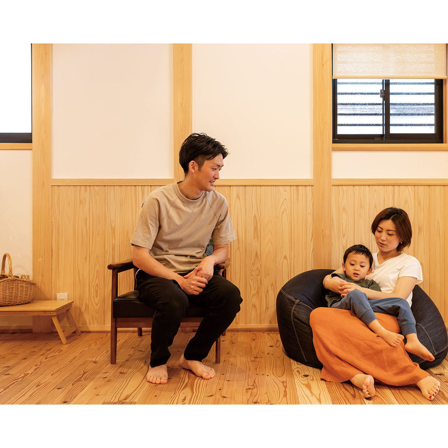 因建設 【2000万円台×カフェ風キッチン×ウッドデッキ】土壁と国産無垢材で、懐かしさと新しさが漂う住まいの建築実例画像4