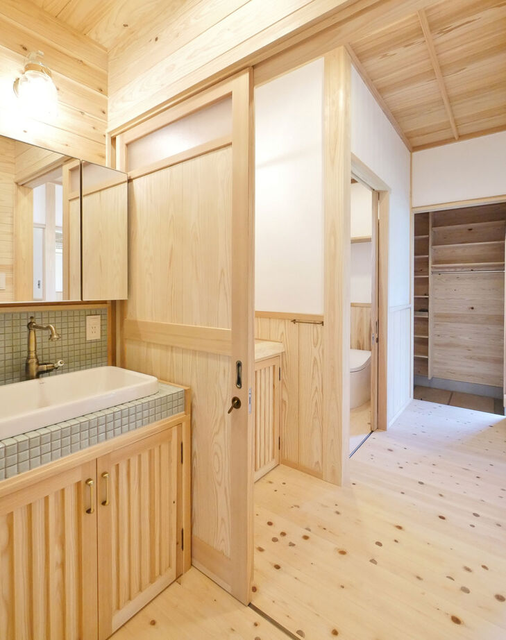 因建設 【2000万円台×平屋×竹小舞の欄間】祖父の倉庫に眠る木材を再利用。田舎暮らしを楽しむ和の住まいの建築実例画像8