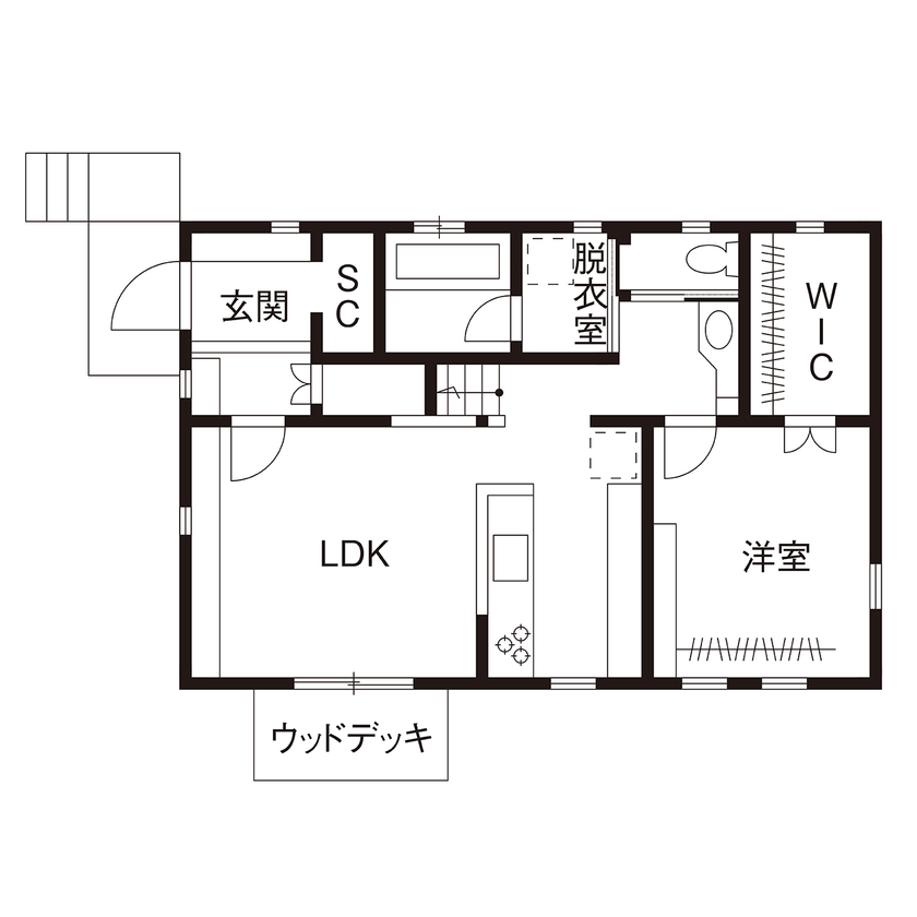 タウンズホーム 【2000万円台/延床36.8坪/二世帯住宅/間取り図有】デザイン＋高い住宅性能に満足。スタッフの対応も高評価の間取り図（4LDK）1階