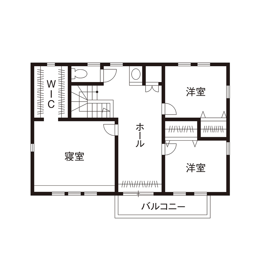 タウンズホーム 【2000万円台/延床36.8坪/二世帯住宅/間取り図有】デザイン＋高い住宅性能に満足。スタッフの対応も高評価の間取り図（4LDK）2階