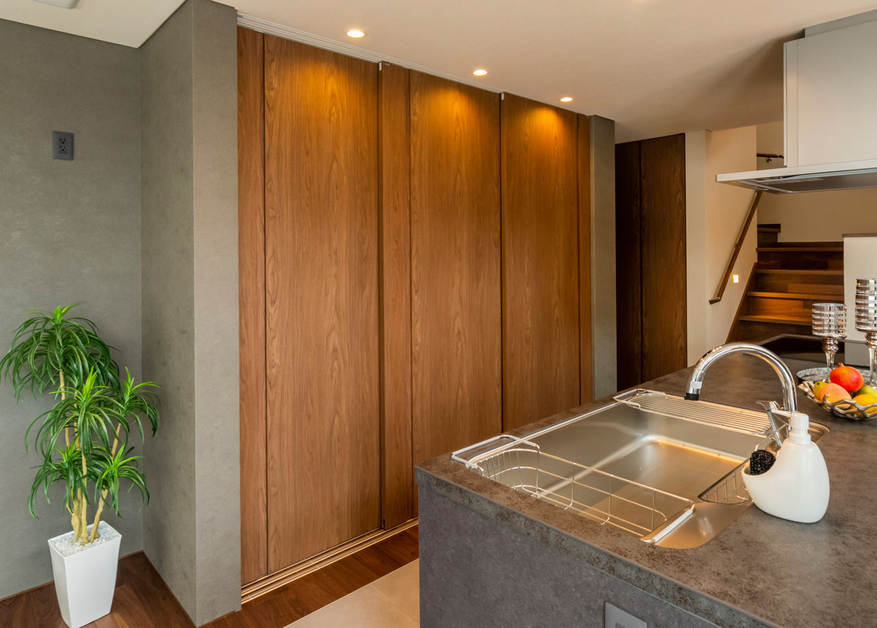 NOZOMI HOME 【岐阜県｜吹抜・アウトドアリビング】プライベートテラスで楽しむアウトドアライフ。和の薫りもまとわせての建築実例画像5