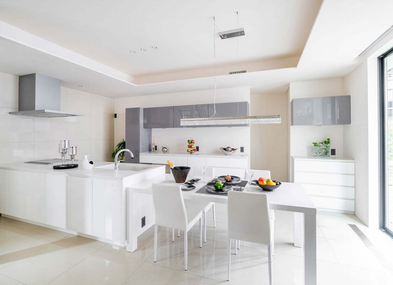 NOZOMI HOME 【岐阜県｜ホテルライク・全館空調】明るく華やかなホワイトリビング。暮らしに沿った間取りで快適な毎日の建築実例画像3