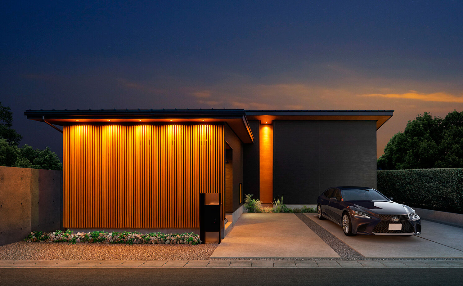 NOZOMI HOME 【瑞穂市｜30坪台のＬ字型平屋】暮らしやすい間取り、十分な収納、欲しい空間もすべて叶えた和モダンな平屋の建築実例画像