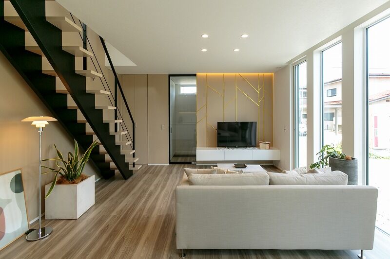 D・LIFE 【4人家族/白がメインカラー/リゾートスタイル】ナチュラルな空間にゴールドを取り入れてセンスアップの建築実例画像4