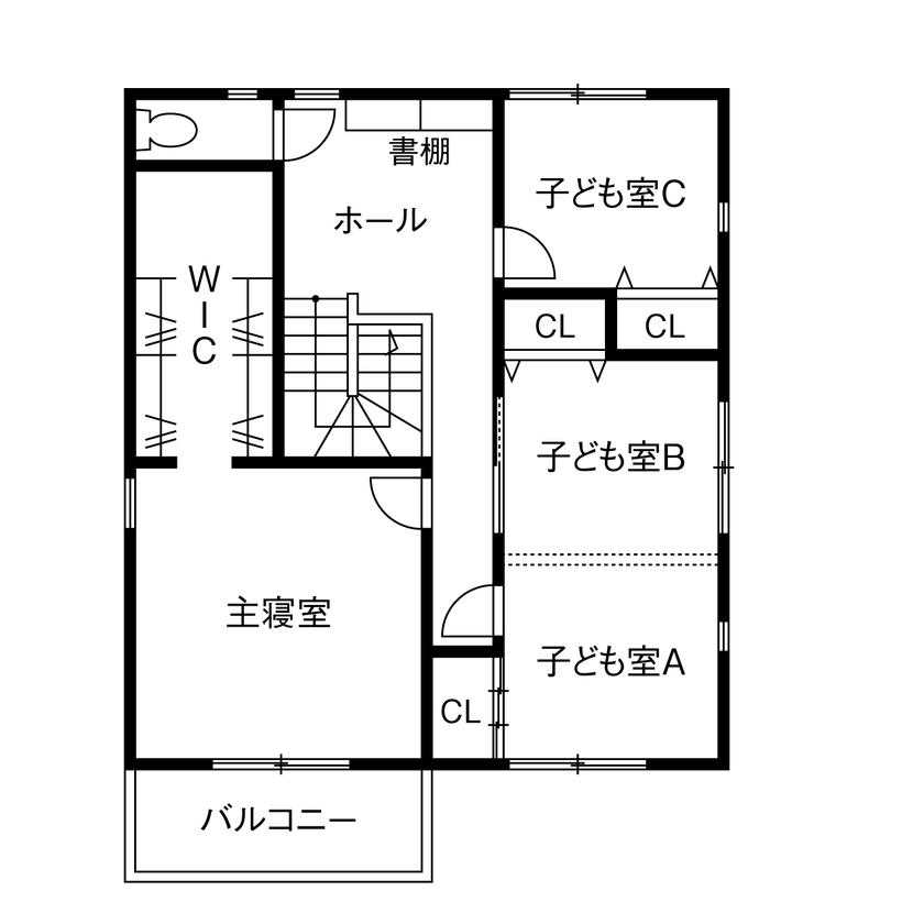 La prochaine HOME（ラ・プロシエンホーム）by新和建設 【 岐阜県/2000万円台 /30坪台/間取図有 】床も壁も自然素材。だから暑い夏はひんやり、寒い冬はほんわかの間取り図（4LDK＋タタミコーナー）2階