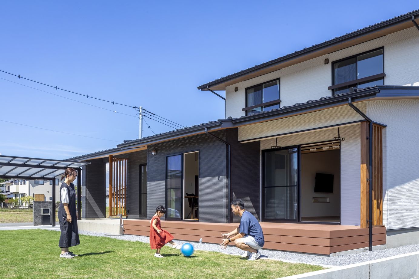 ヤマミズホーム 木×光と風×ウチソトの繋がり。寛ぎと家族との時間を楽しむ家の建築実例画像9