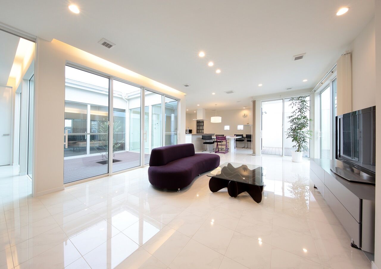 ヤマミズホーム 憧れの中庭、ガレージを実現！「全館空調」搭載の快適な平屋の建築実例画像2