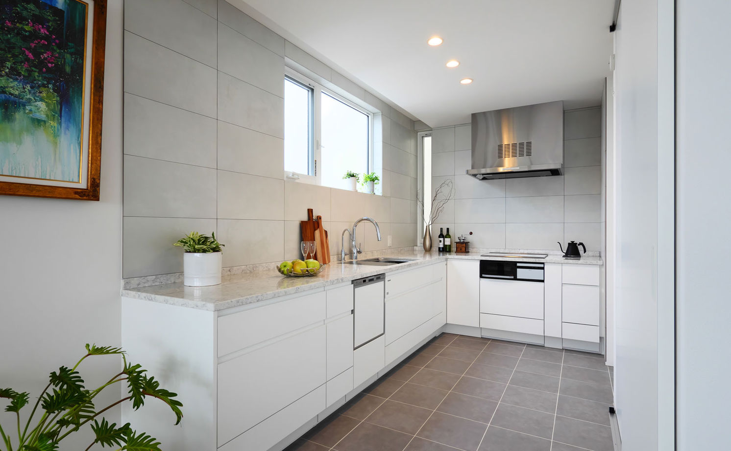 タイコーアーキテクト 【2750万円/北向き/40坪台】二階リビングで高天井を実現 緑と暮らす中庭アウトドアリビングのある家の建築実例画像6