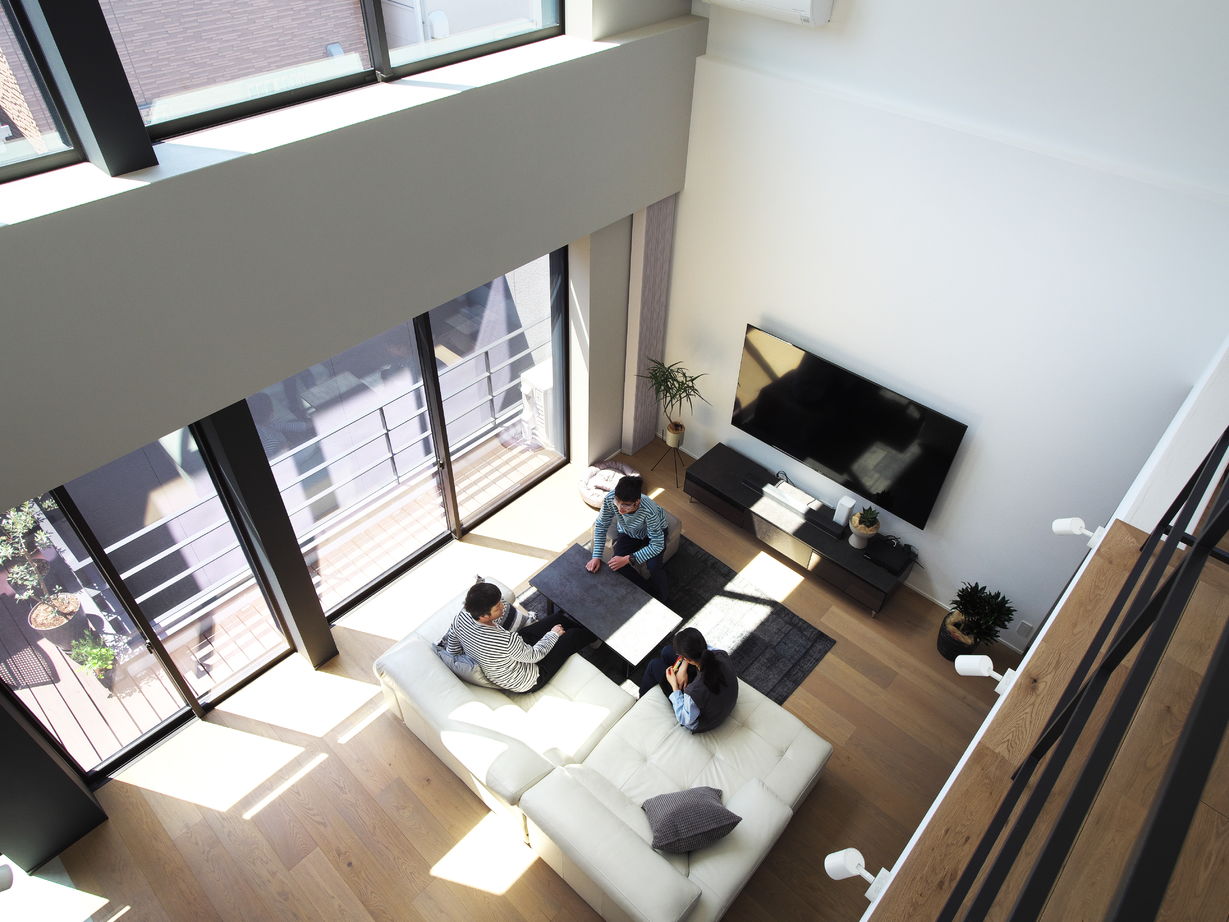 タイコーアーキテクト 【4672万円/中庭/50坪台】都市の中でも空と緑が映える3階建てビルトインガレージハウス『空と庭の家』の建築実例画像13