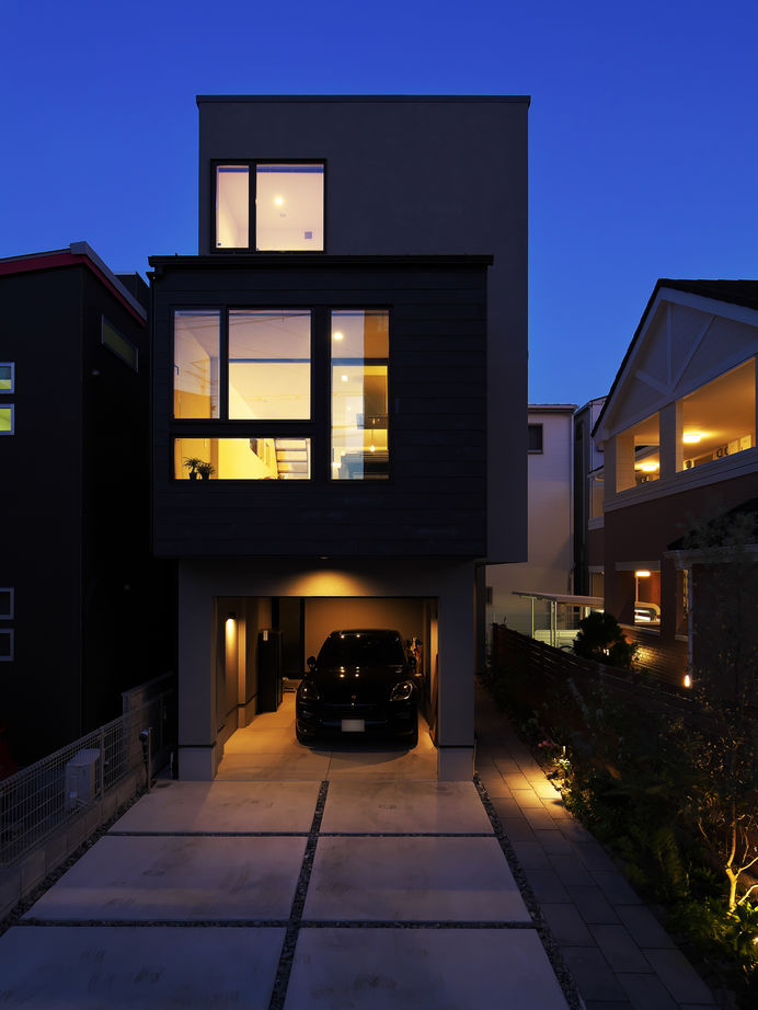 タイコーアーキテクト 【3800万円/3階建/ビルトインガレージ/18坪台】狭小地でも豊かに暮らす間取りを提案！都市型パッシブ住宅の建築実例画像