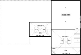 綿半林業 【1000万円台/ひのき/平屋】持ち込みの蔵引き戸や家具がなじむ、アンティークな平屋建ての住まいの間取り図（1LDK＋小屋裏収納）小屋裏収納