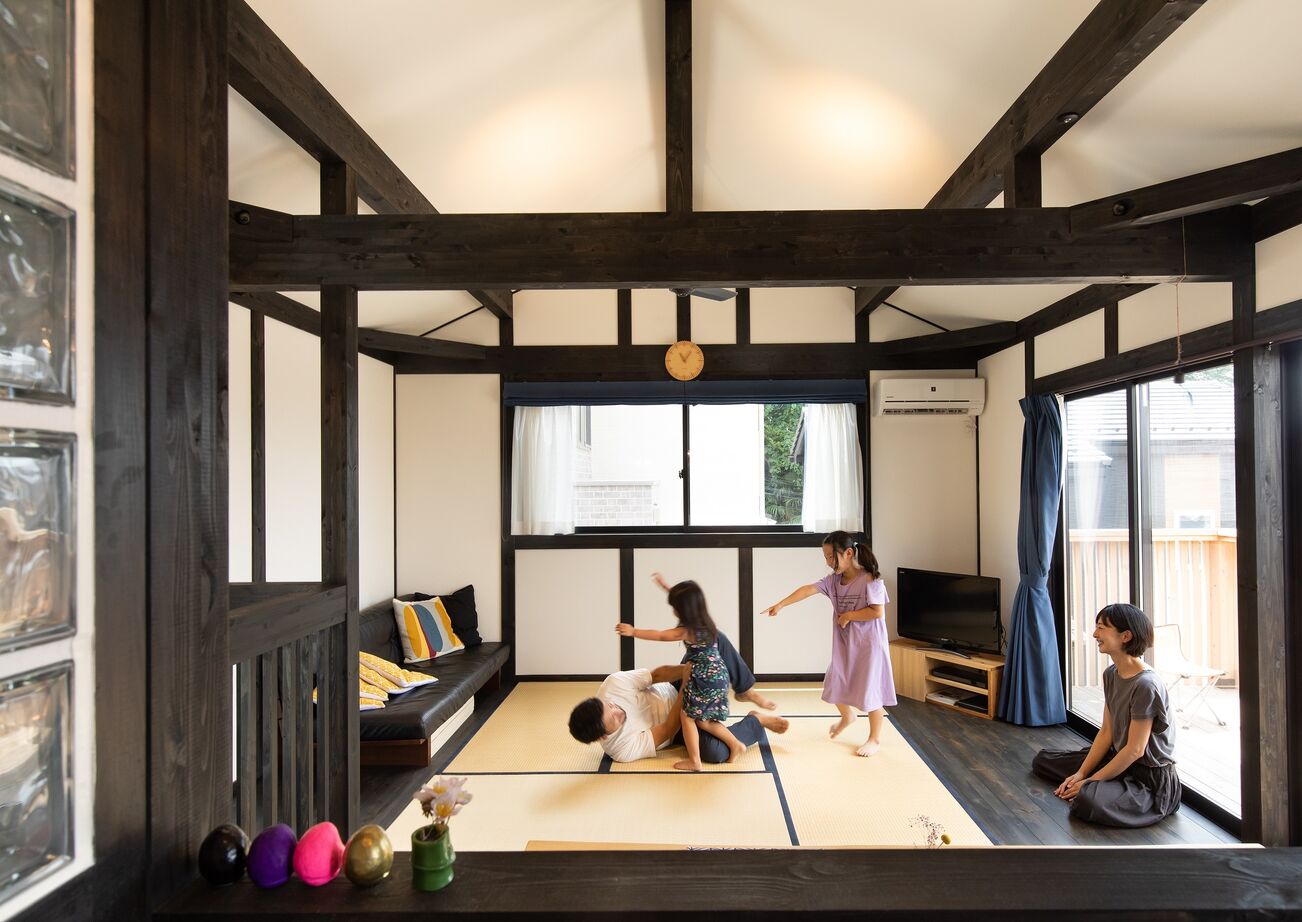 綿半林業 【ひのき/2000万円台前半/土間/玄関手洗い】和風旅館のような非日常空間に心癒される2階リビングの家の建築実例画像4