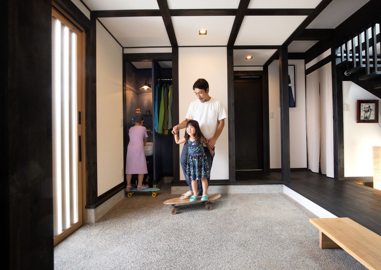 綿半林業 【ひのき/2000万円台前半/土間/玄関手洗い】和風旅館のような非日常空間に心癒される2階リビングの家の建築実例画像8