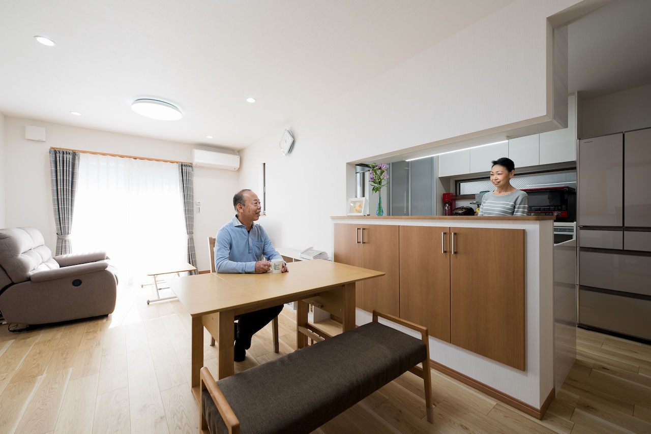 太平建設 【完全分離二世帯住宅/57坪/間取り図】収納充実ですっきり親子3世帯が広々暮らせる住まいの建築実例画像2