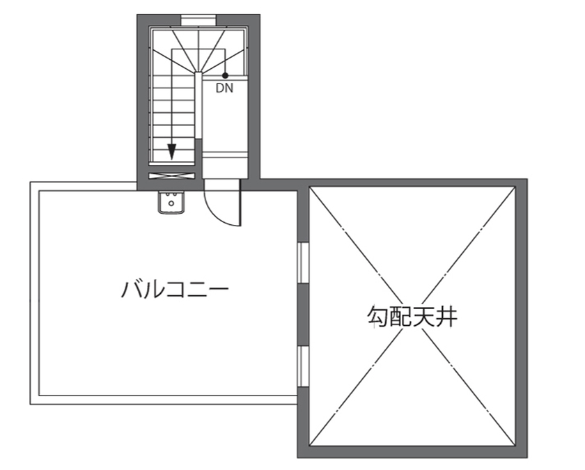ウィザースホーム 【2000万円台後半/30坪台/間取り図有】屋上に芝生の庭！家族の絆が深まる工夫を散りばめた土間収納のある家の間取り図（4LDK+畳コーナー）ロフト